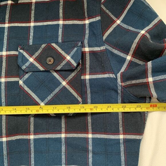 Jacks Classic Heritage Flannel Cotton Buttons Pockets Men’s Shirt Size L - Picture 4 of 9